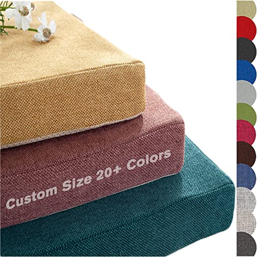 Customize Bench Cushion & Chair Pads - Loveseat Sofa Cushion Replacement for Indoor/Outdoor Use