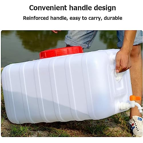12 Gallon Portable Water Tank with Spigot&Hose, Water Storage Container for Camping, RV, Truck, Emergency Preparedness（Thickening） - color: 12 Gallon