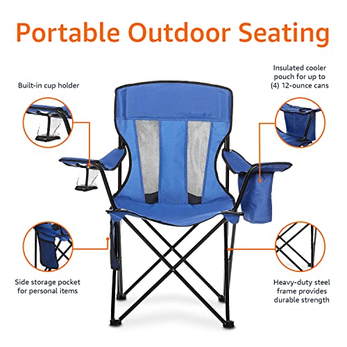 Amazon Basics Camping Chair - style: Large, Mesh Back
