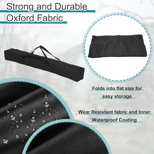 HARFINGTON 2pcs Camping Chair Replacement Bag 31.5" x 3.5" Folding Chair Carry Bags Oxford Cloth Storage Tent Bagging with Handle Strap for Travel Outdoor Camping Sports, Black - size: 31.5" x 3.5"