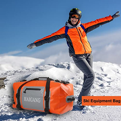 110L Waterproof Duffel Bag Travel Dry Bag, Large Capacity, Adjustable Thickened Straps and Handles, Zip Closure, Air Valve, Fully Waterproof, Perfect for Boating, Rafting, Motorcycle Kayaking - size: 110L
