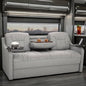 De Leon Console DX RV Sofa Bed, 72" Wide, Ultimate Leather, Ash - color: Ash, size: 72"