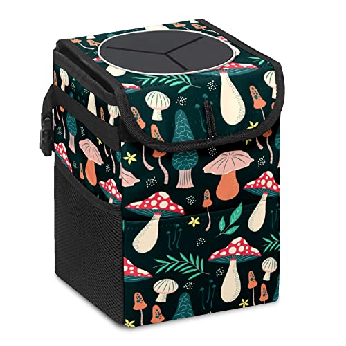 Car Trash Can – Multi-Purpose, Lightweight and Portable with Durable Water-Resistant Coating, No Installation Required, Practical and Ample Capacity, Variety of Colors.Mushroom - color: Mushroom(9)