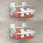 2PCS Hanging Storage Baskets Organizer Wall Mount, SUS304 Stainless Steel Wire Storage Bin Rack for Kitchen Bathroom Shower Spice Shelf,L 9.84 Inch - size: 9.8Inch 2PCS