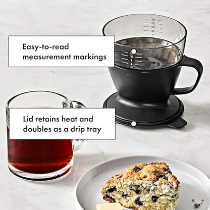 OXO Brew Pour Over Coffee Maker with Water Tank — Matte Black - color: Matte Black
