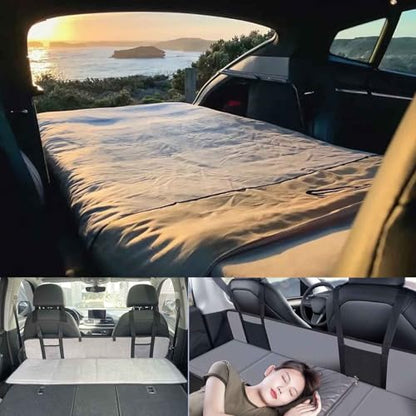 (Gray) Car Camping Essentials, Increase Trunk Space, for Car Camping & Travel, Fits Tesla Y/3,SUV with Full Flat Cargo Like RAV4,CRV,X-Trail,Outback,Highlander,Kuga,Cherokee,Equinox