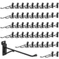50 Pack 8 Inch Slatwall Hooks, Heavy Duty Slat Wall Hanger, Slat Wall Hanging Hook, Slatwall Accessories Display Hooks for Garage, Sheds, Retail Store, Kitchen, Craft Room (50, 8 Inch) - size: 8 Inch