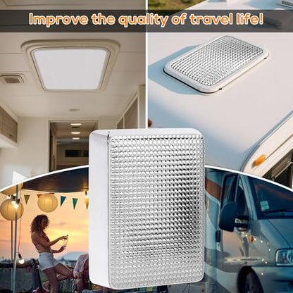 YUNVI RV Skylight Insulator 14x22x2.8,RV Vent Cover and Skylight Shade,Waterproof RV Vent Insulator Sunroof Pillow for Inside Camper Shower