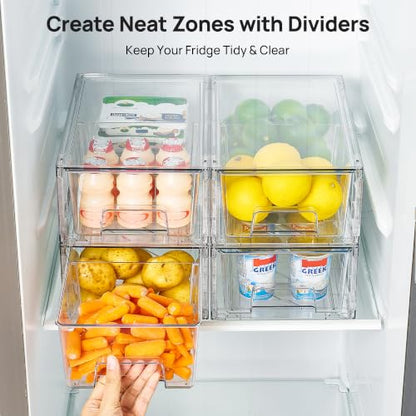 Vtopmart Clear Organizer - style: 4 Large+4 Small