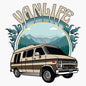 Generic Van Life Retro Conversion Van Design Sticker Vinyl Decal Wall Laptop Window Car Bumper Sticker 5 Inch, PNP-CAMP-STICKERS-384