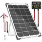 SOLPERK 30W Solar Battery Charger Solar Battery Maintainer + Upgrade 10A MPPT Charge Controller + Adjustable Mount Bracket for Car RV Boat Motorcycle，12V Waterproof Solar Panel Kit Trickle Charging - size: 30W MPPT