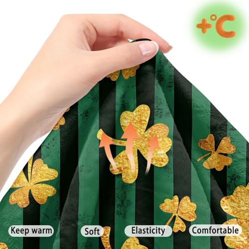 Gold Shamrock 2 Pcs RV Dinette Cushion Covers Thickened Camper Seat Covers Dinette Booth Stretch Loveseat Sofa Chair Cover St. Patrick's Day Accessories for RV Camper Car Bench - color: Gold Shamrock