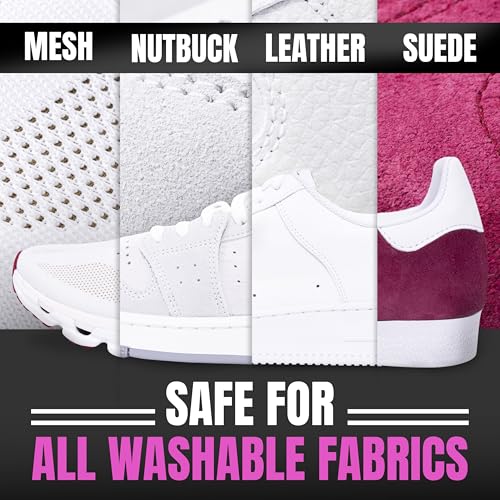 Pink Miracle Shoe Cleaner Kit with Bottle and Brush For Fabric Cleaner For Leather, Whites, Suede and Nubuck Sneakers - size: 4 Ounce