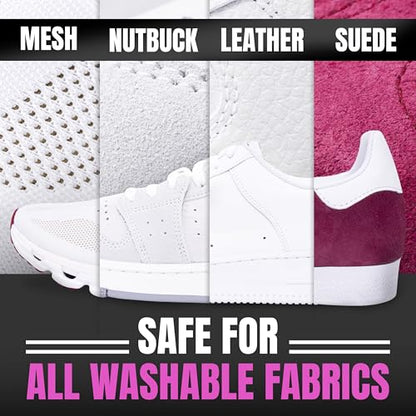 Pink Miracle Shoe Cleaner Kit with Bottle and Brush For Fabric Cleaner For Leather, Whites, Suede and Nubuck Sneakers - size: 4 Ounce