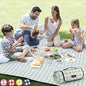 ZAZE Extra Large Picnic Outdoor Blanket, 80''x80'' Waterproof Foldable Blankets Gingham Picnic Mat for Beach, Camping Grass Lawn Park Accessories Cute Couple Gifts Ideas Wedding Registry(Green White) - color: Green and White