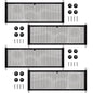 Frienda 2 Pcs Stretchable Small Cargo Net Pocket Boat Storage Mesh Net Elastic Automotive Storage Pouch with Mounting Screws and Hooks for Truck Car SUV Boats (29 x 9.8 Inches) - size: 29 x 9.8 Inches