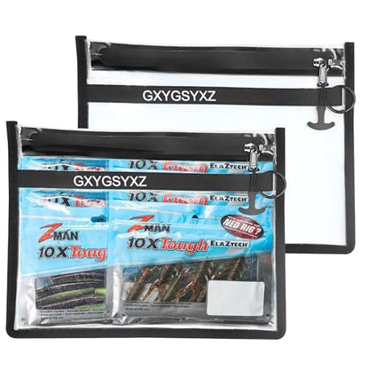 Fishing Gear Storage Bag Bait Storage Sealed Edges Waterproof Protection Durable and Sturdy Large Capacity PVC-Free Fishing Accessories Bag - size: (A-2 Pack, Medium)