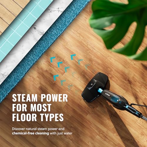 PurSteam Professional Steam Mop | Multi-Surface Floor Cleaner for Hardwood, Tile, Laminate & Carpet | Fast Heating, Lightweight & Chemical-Free Cleaning - size: Steam Mop - Multi-Surface