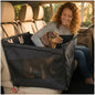 Dog Car Seat Cover with Hard Bottom – Back Seat Extender for Dogs Up to 35 lbs, Waterproof Non-Slip Hammock, Rigid Reinforced Base with Triple Security System, Storage Pockets, fits Cars SUVs Trucks - color: Black