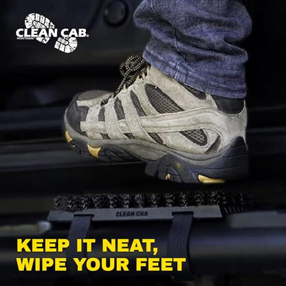 Universal Fit Truck Step Mounted Brush - Heavy Duty Boot Brush for Trucks, RVs, SUVs, and Semis - Easy Velcro Mounting - Perfect for Camping, Jobsite, and Home - Durable and Reliable