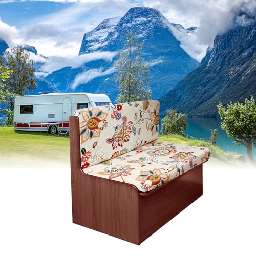 FUANGUI RV Dinette Cushion Covers - Stretch Camper Cushion Booth Seats Replacement - Washable Sofa Furniture Protector (B1, 2 Bench & 2 Backrest Covers) - color: B1