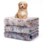 1 Pack 3 Blankets Fluffy Premium Fleece Soft Pet Blanket Flannel Throw for Cat Dog Puppy (Large 41x31'', Paw-Beige/Grey/Navy) - color: Beige,grey,navy, size: 41x31 inch(Pack of 3)