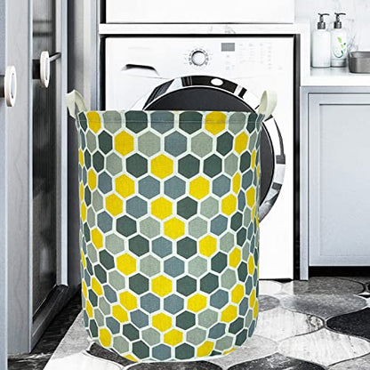 Merdes 19.7’’ Waterproof Foldable Laundry Hamper, Dirty Clothes Laundry Basket, Linen Bin Storage Organizer for Toy Collection (Honeycomb) - color: Honeycomb
