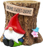 Spoontiques Gnome Flower Pot, Home Décor, Tabletop Decoration, Vase Window Décor, Indoor Outdoor Décor - style: Gnome