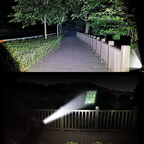 DARKBEAM LED Flashlight Rechargeable USB 2000 High Lumens, Small and Bright Pocket Flashlights, Focus Adjustable Water Resistant Handheld Flash Light for Camping, Outdoor, Emergency - color: A300 White Light - 1 PACK