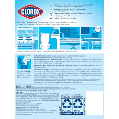 Clorox Disinfecting Wipes for Allergy Season, Bleach-Free, Multi-Surface Cleaner, Antibacterial, Fresh Scent & Crisp Lemon, 75 Count Each, Pack of 3 - size: 75 Count (Pack of 3)