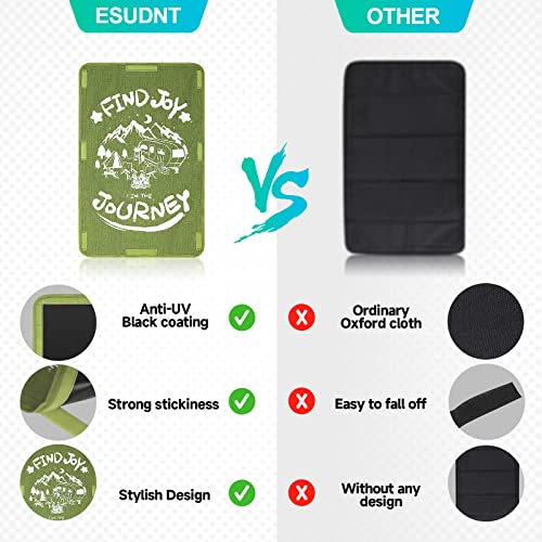 ESUDNT RV Door Window Shade Cover, Sun Blackout Fabric Curtains for Camper Trailer Coverings Must Have Accessories (25x16 inch) -Green