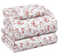 RUVANTI 100% Cotton Percale Sheets Twin XL Size, Bouquet | Crisp Cooling, Deep Pocket 16", Soft Breathable & Durable, Hotel-Style, 3 Piece Set - color: Bouquet, size: Twin XL