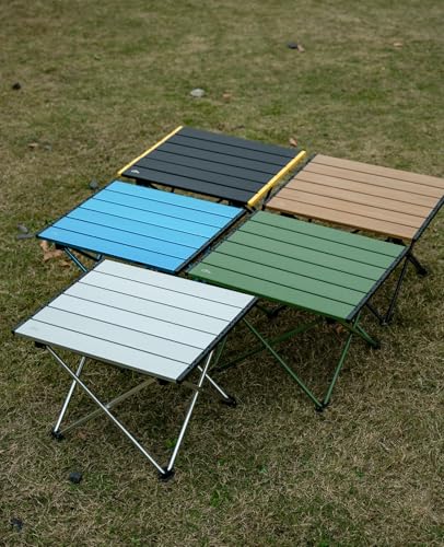 iClimb Ultralight Compact Camping Folding Table with Carry Bag (Silver - S) - color: Silver, size: Small