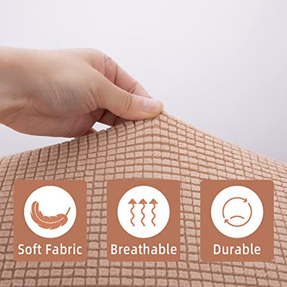 Tlswshsy RV Dinette Cushion Covers-Stretchable Loveseat Sofa Furniture Protector -Elastic Camper Cushion Slipcoversfor RV Camper Car Bench (Khak) - color: Khak