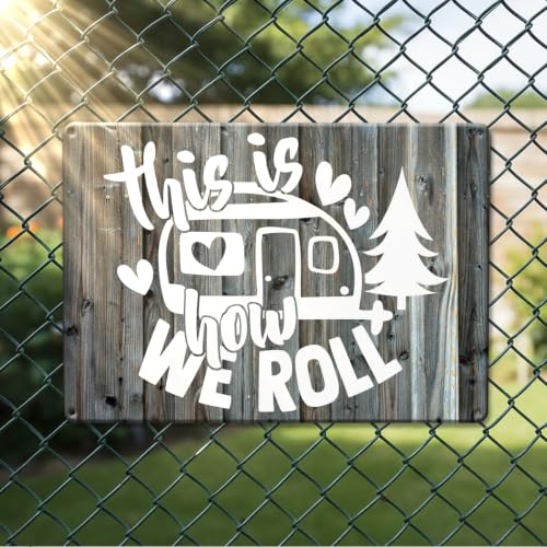 Funny Camping Gifts for Men Fathe Papa Men Cave Camper Decor Gifts Camping Rules Metal Tin Sign for Farmhouse Farm Ranch RV Garage Decor 7 x 10.5 Inch - color: Generic15