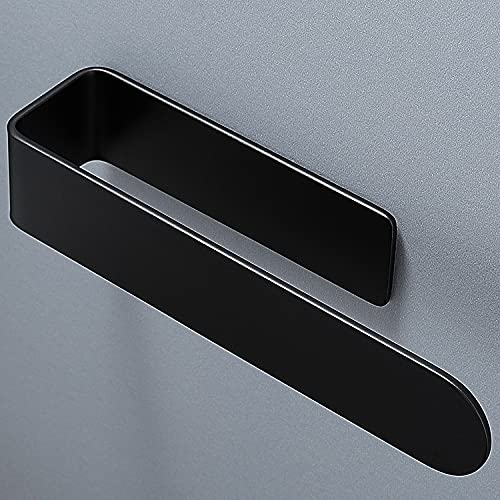 Taozun Hand Towel Holder/Hand Towel Bar - Black Face Towel Holder Self Adhesive Towel Ring for Bathroom, Stainless Steel - color: Black, size: 8-inch