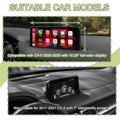 HGWEI Dash Storage Box Compatible with Mazda CX-5 2025 2024 2023 2022 Interior Accessories, Console Dashboard Organizer Behind 10.25" Touch Screen Insert Tray Holder (Not Fit 2026), Black