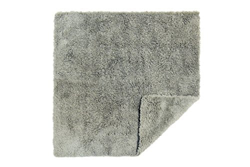 CARCAREZ Microfiber Towels for Cars, Car Drying Wash Detailing Towel with Plush Edgeless Microfiber Cloth (Grey) - color: Grey