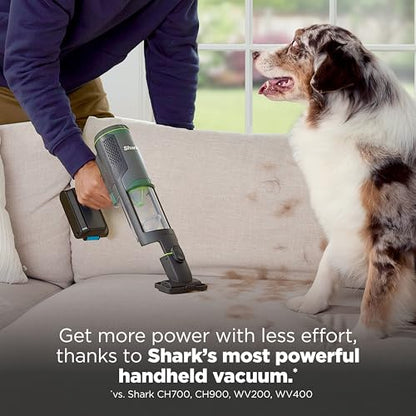 Shark PowerBoost Cordless 2-in-1 Car/Home Handheld PowerVac, Powerful Suction, 40 Minute Runtime, Portable, 3 Cleaning Modes, LED Screen, Furfins Tool, Duster Crevice Tool, Charcoal, BH102 - style: PowerBoost