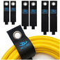 Heavy Duty Storage Straps - 6 Pack: 2 Medium, 2 Large, 2 XL - Extension Cord Ties - Storage Strap - By Watt's Wire - size: 6-Pack (10"/13"/17")