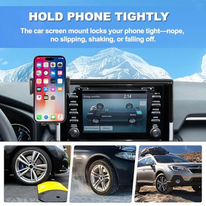 Car Phone Holder Fit for 2019-2025 Toyota RAV4 Accessories Phone Mount 7/8-inch Screen Fixed Clip, Cell Phone Automobile Cradles Hands-Free 360 Degree Rotation Not Affect Air Vent - size: 2019-2025 Toyota RAV4