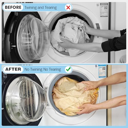 3Pcs Mesh Laundry Bags Washing Machine Mesh Wash Bags Jumbo for Delicates Clothes,Bed Linen,Toys with Drawstring Closure Sturdy(3 XXLarge 28 x 26 Inches, Yellow) - color: Yellow, size: Jumbo 3 pcs