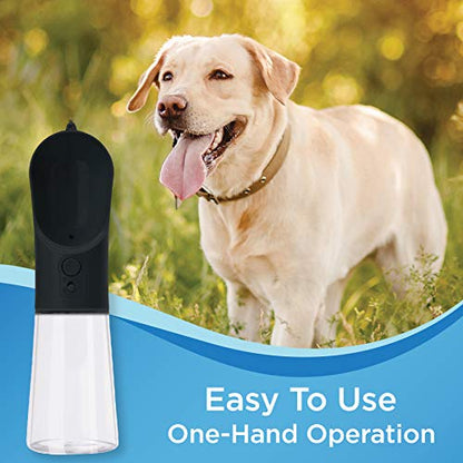 Portable PET Travel DOG on-the-go CAT WATER BOTTLE. Best Leak-Proof Water fountain for small cats, dogs. 12oz - color: Generic