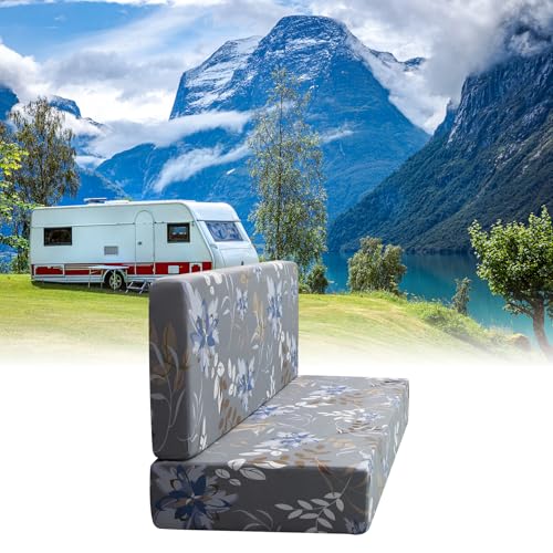 FUANGUI RV Dinette Cushion Covers - Stretch Camper Cushion Booth Seats Replacement - Washable Sofa Furniture Protector (A3, 2 Bench & 2 Backrest Covers) - color: A3