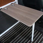 Foldable Rv Table with 2 Cup Slots, Wall Mount Folding Picnic Table Space-Saving Computer Desk Workstation, Wood Camper Table for RV, Home Office, Bedroom or Kitchen, Gray - color: Gray