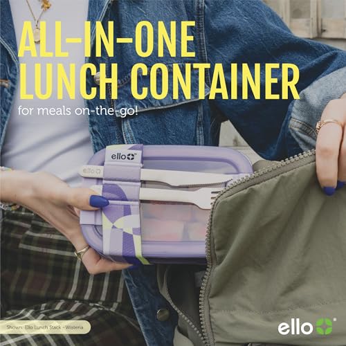 Ello Lunch Stack Bento Box, 2-Pack Guava One Size - color: Guava