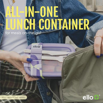 Ello Lunch Stack Bento Box, 2-Pack Guava One Size - color: Guava