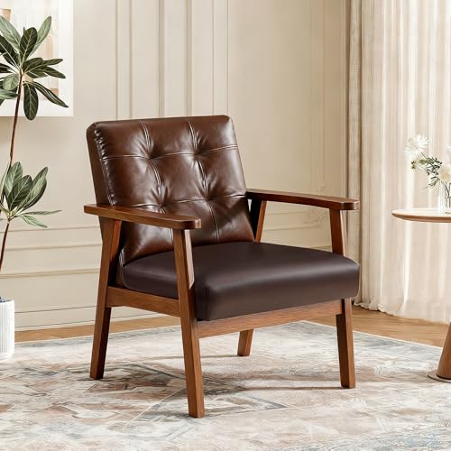 Faux Leather Couch Cushion Covers, Waterproof Sofa Cushion Slipcovers, Elastic RV Chair Seat Covers for Settee Seater, PU Leather Sofa Slipcovers Replacement Living Room (Chair Cushion, Chocolate) - color: Chocolate, size: Chair Cushion