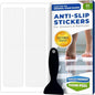 Clear Bloom Anti Slip Shower Stickers 24 PCS, White Non-Slip Shower Strips for Adults, Premium Adhesive Bath Tub Stickers - color: White, size: Rectangle