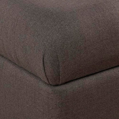 HomePop Ainsley 40" Storage Ottoman Bench - Charcoal Gray - color: Charcoal Gray